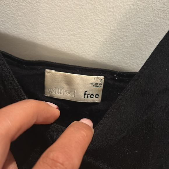 Aritzia Wilfred Free Black Silk Dress with Lining - Picture 2 of 3